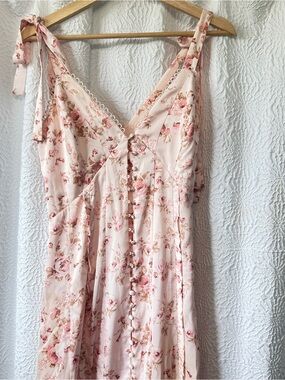 Altar’d State Jacindy Dress Pink Maxi